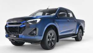 Isuzu D-MAX EV Bil i fronten med hvid baggrund
